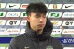 王钰栋赛后采访：我的伤不是很严重，可能那下他也是滑了吧